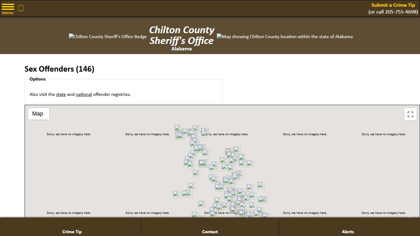 Sex Offenders - Chilton County Sheriff's Office